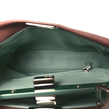Fendi Nappa Colorblock Mini Peekaboo Iconic Satchel English Rose Plaster Oxigen 6 of 10