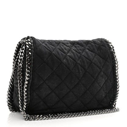 Stella McCartney Shaggy Deer Quilted Falabella Shoulder Bag Black 3 of 11