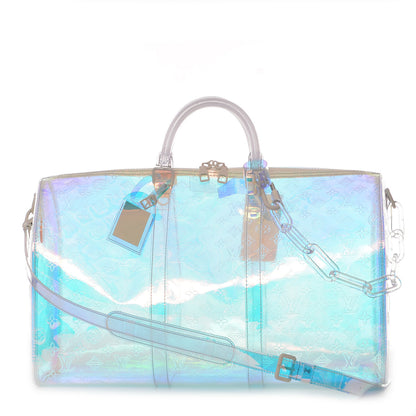 Louis Vuitton PVC Monogram Keepall Bandouliere 50 Iridescent Prism 1 of 8