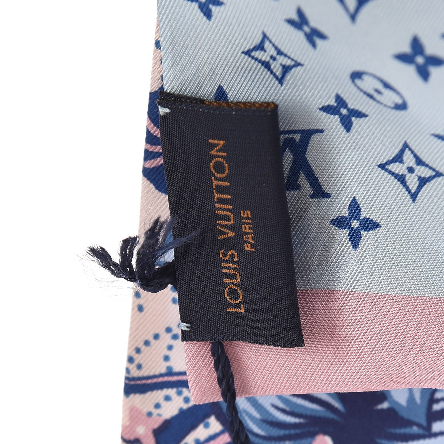 Louis Vuitton Silk Monogram Monokinawa Bandeau Blue Rose 4 of 4