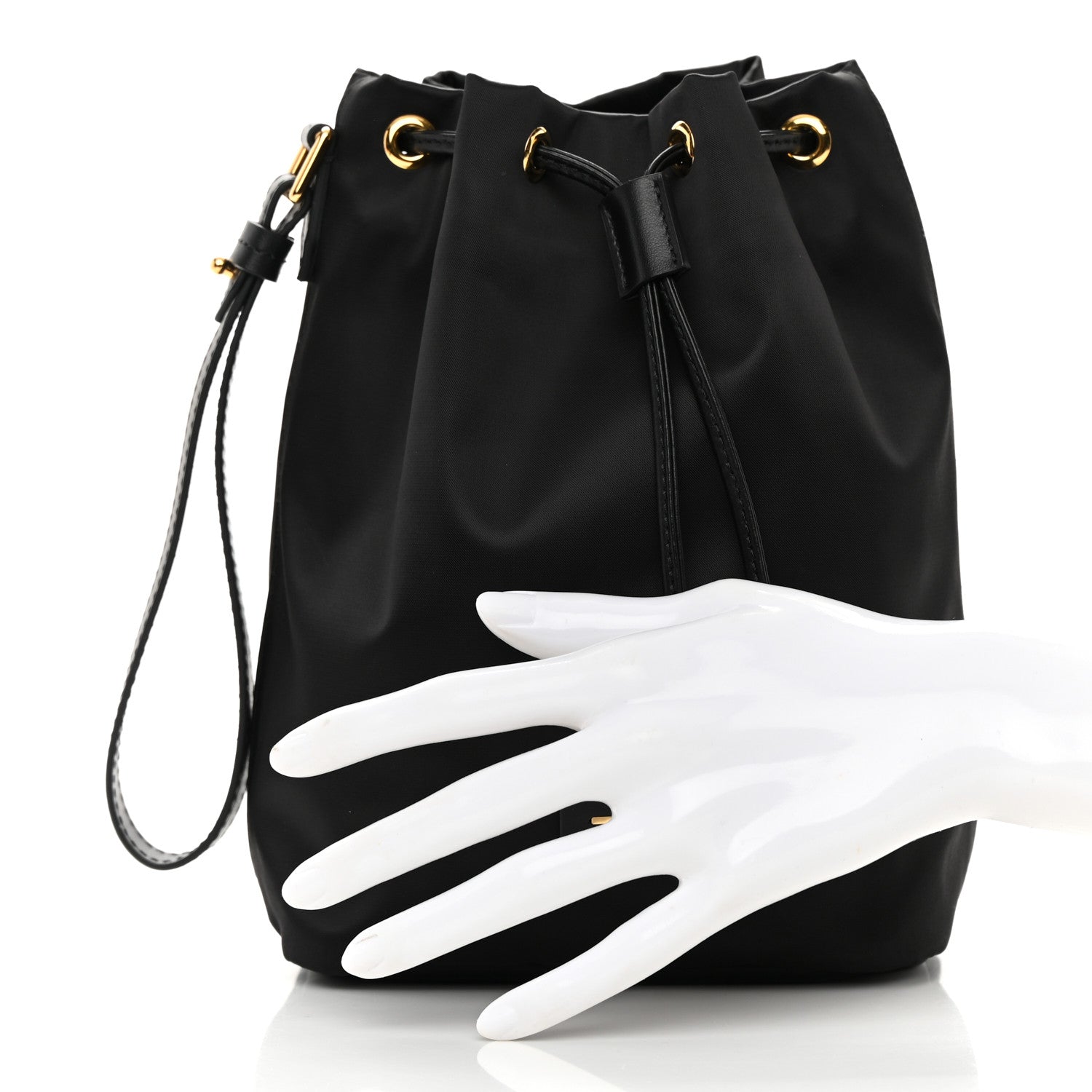 Tom Ford Nylon Small Disco Bucket Bag Black 2 of 10