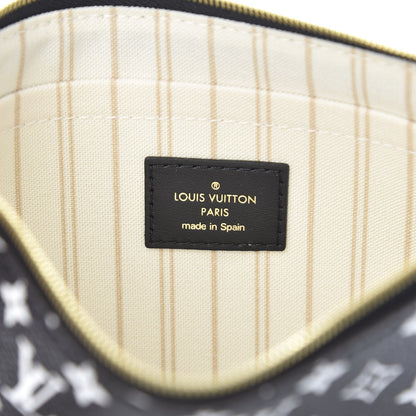 Louis Vuitton Monogram Giant Jungle Neverfull MM GM Pochette Black 6 of 7