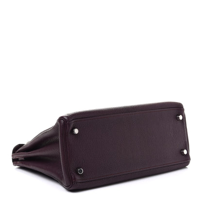 Hermes Chevre De Coromandel Kelly Retourne 28 Raisin 4 of 11