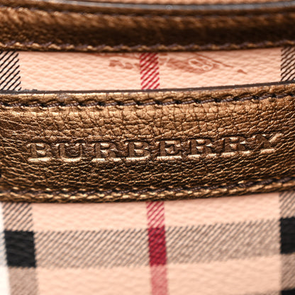 Burberry Haymarket Check Small Canterbury Tote Bronze 6 of 16