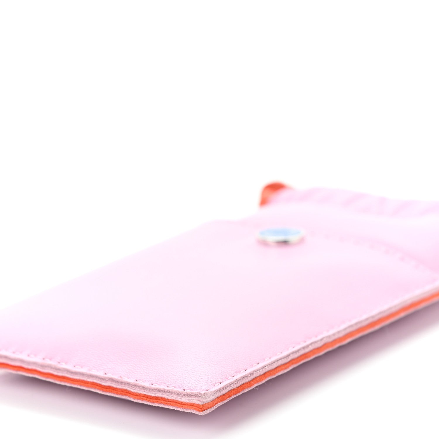 Hermes Milo Lambskin Swift Pilo Phone Case Mauve Sylvestre Orange Poppy Bleu De France 9 of 9