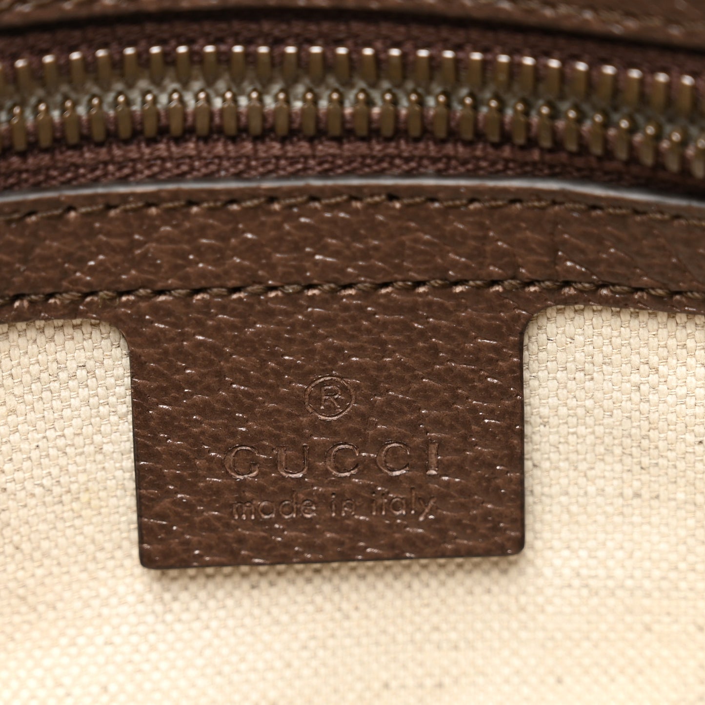 Soft GG Supreme Monogram Medium Ophidia Belt Bag Dark Brown