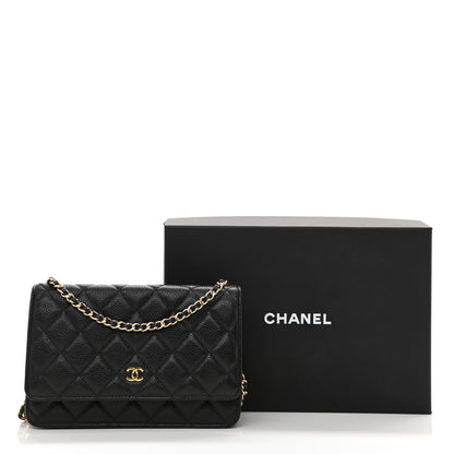 Chanel Caviar Quilted Wallet On Chain WOC Black 11 of 11