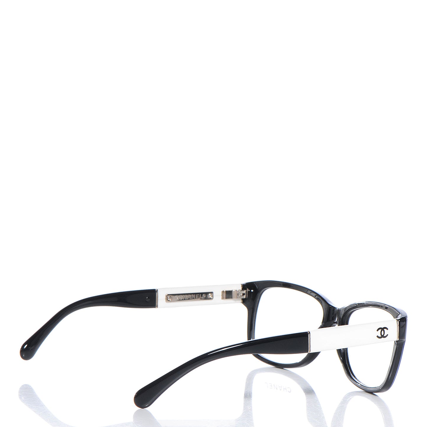 Acetate CC Eyeglasses Frames Black White