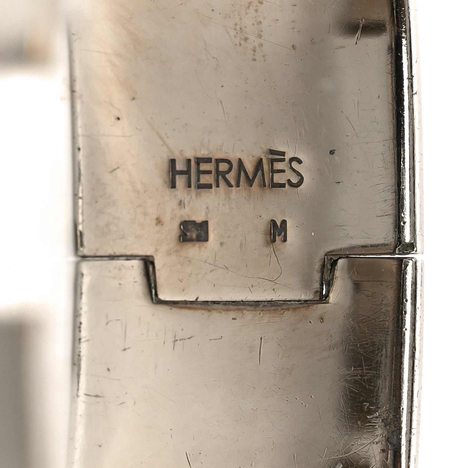 Hermes Enamel Wide Clic Clac H Bracelet M Black 4 of 5
