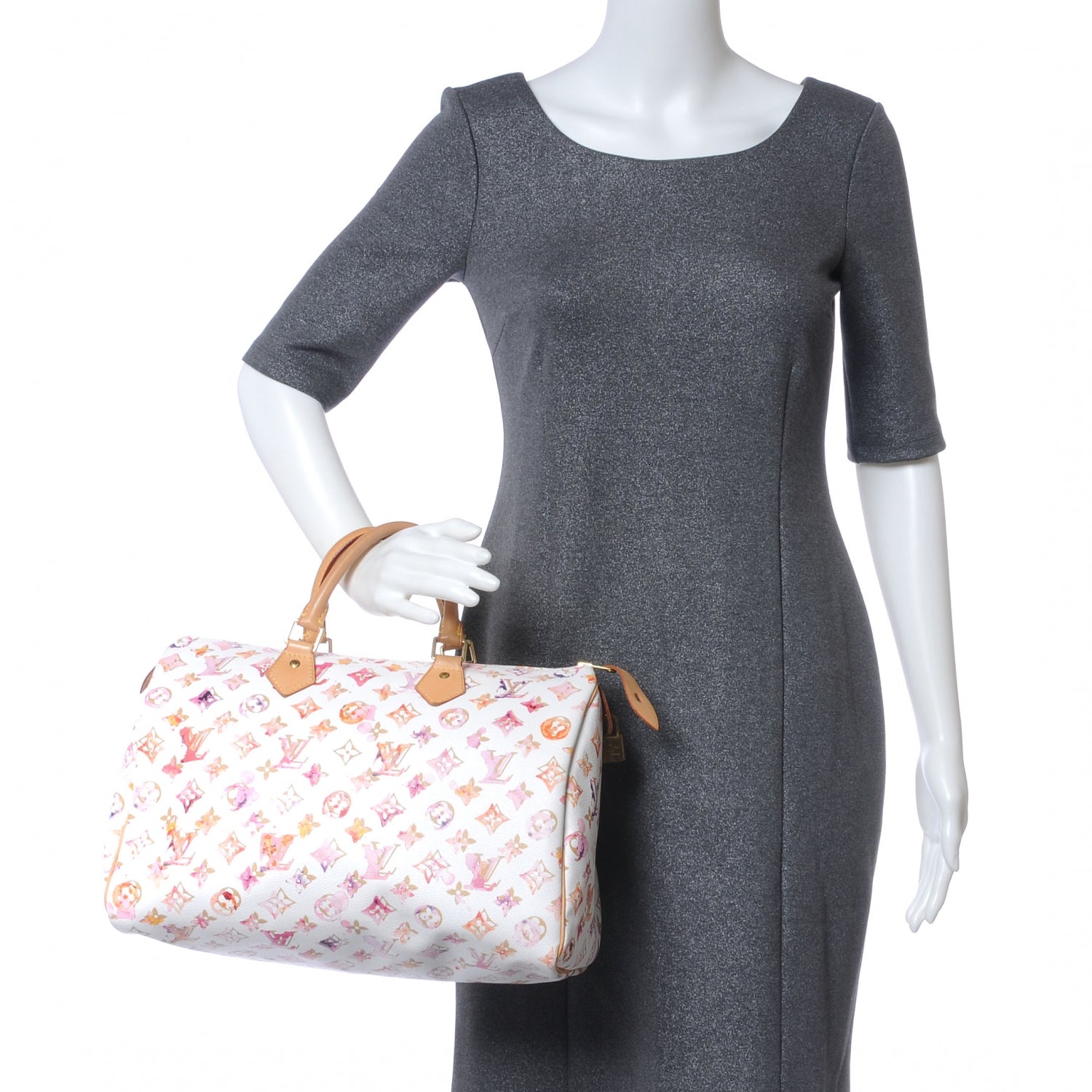 Louis Vuitton Watercolor Aquarelle Speedy 35 White 2 of 6