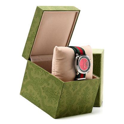 Gucci Stainless Steel Fabric 40mm Grip Quartz Watch Green 5 of 5