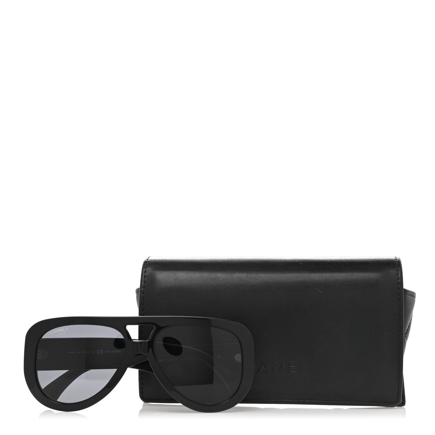Chanel Resin Polarized Sunglasses 5423-B Black 8 of 8
