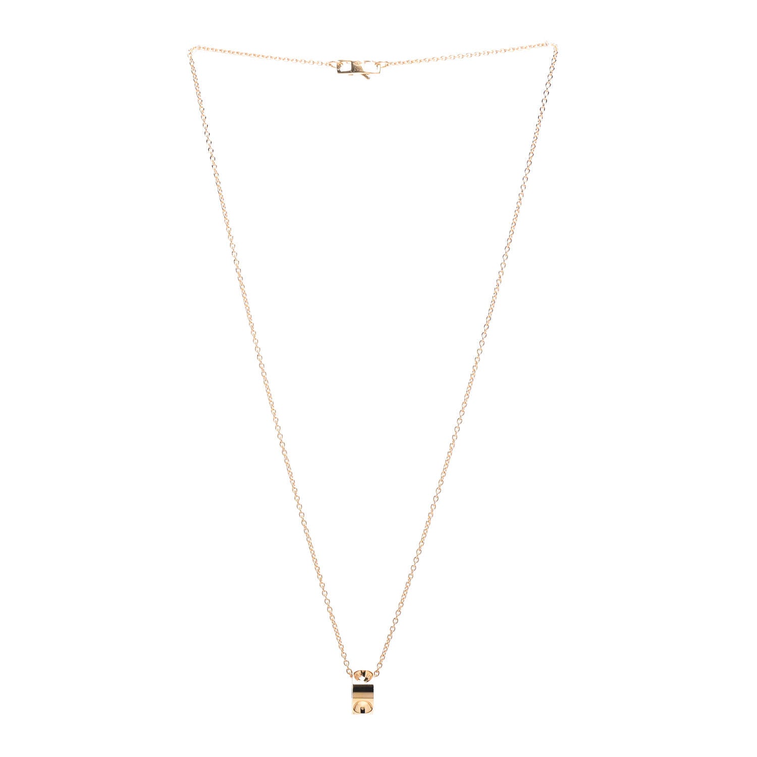 Louis Vuitton 18K Yellow Gold Empreinte Pendant Necklace 2 of 4