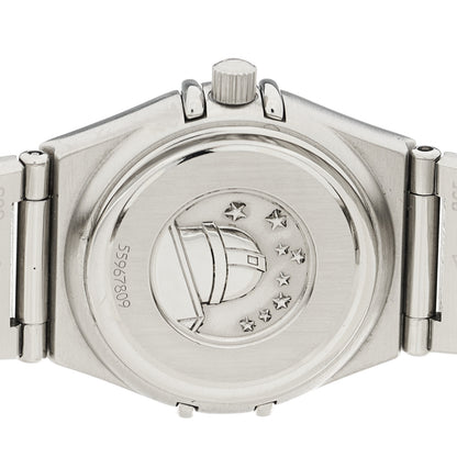 Omega Stainless Steel Diamond Blue Mother of Pearl 22mm Constellation Quartz Watch 1562.85 4 of 4