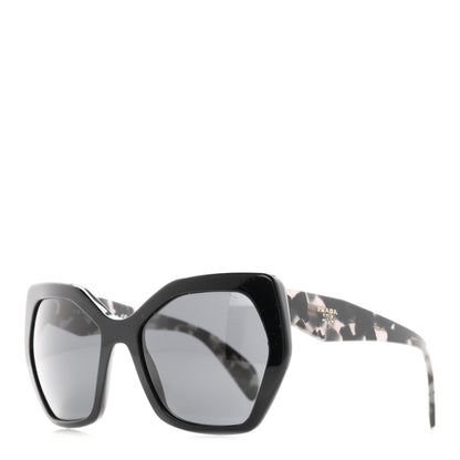 Prada Acetate Sunglasses SPR 16R Black Tortoise Grey 1 of 8