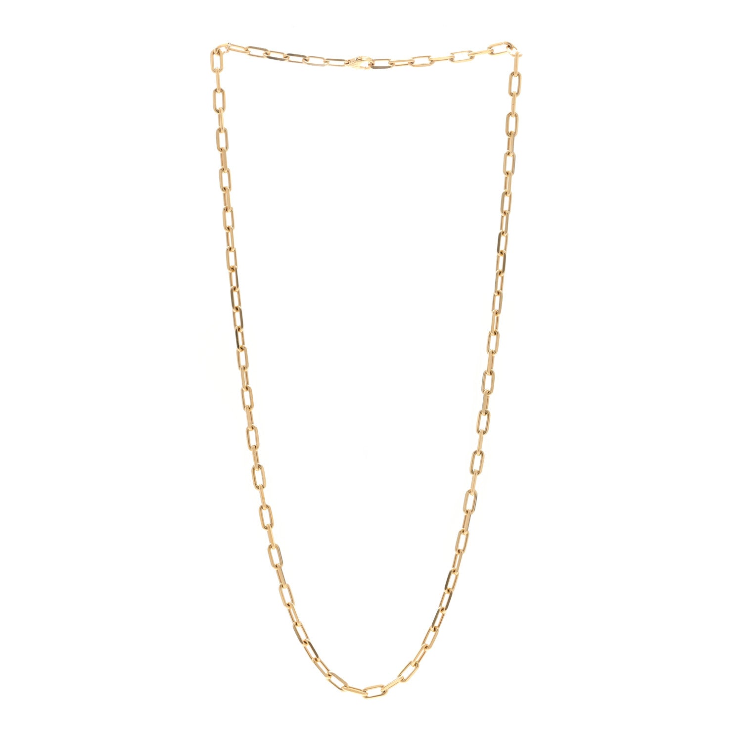 Cartier 18K Yellow Gold SM Santos De Cartier Link Necklace 22" 3 of 5