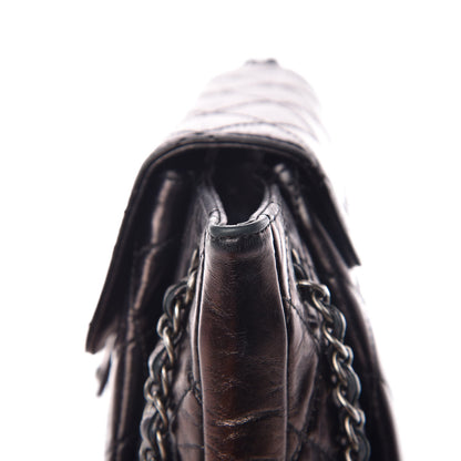 Chanel Glazed Calfskin Quilted Accordion Flap Black 15 of 15