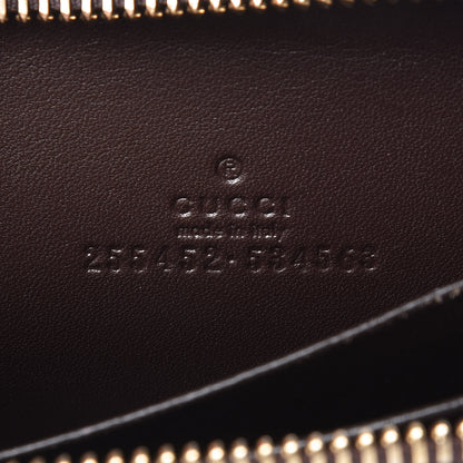 Gucci Guccissima Zip Around Card Case Chocolate 6 of 6