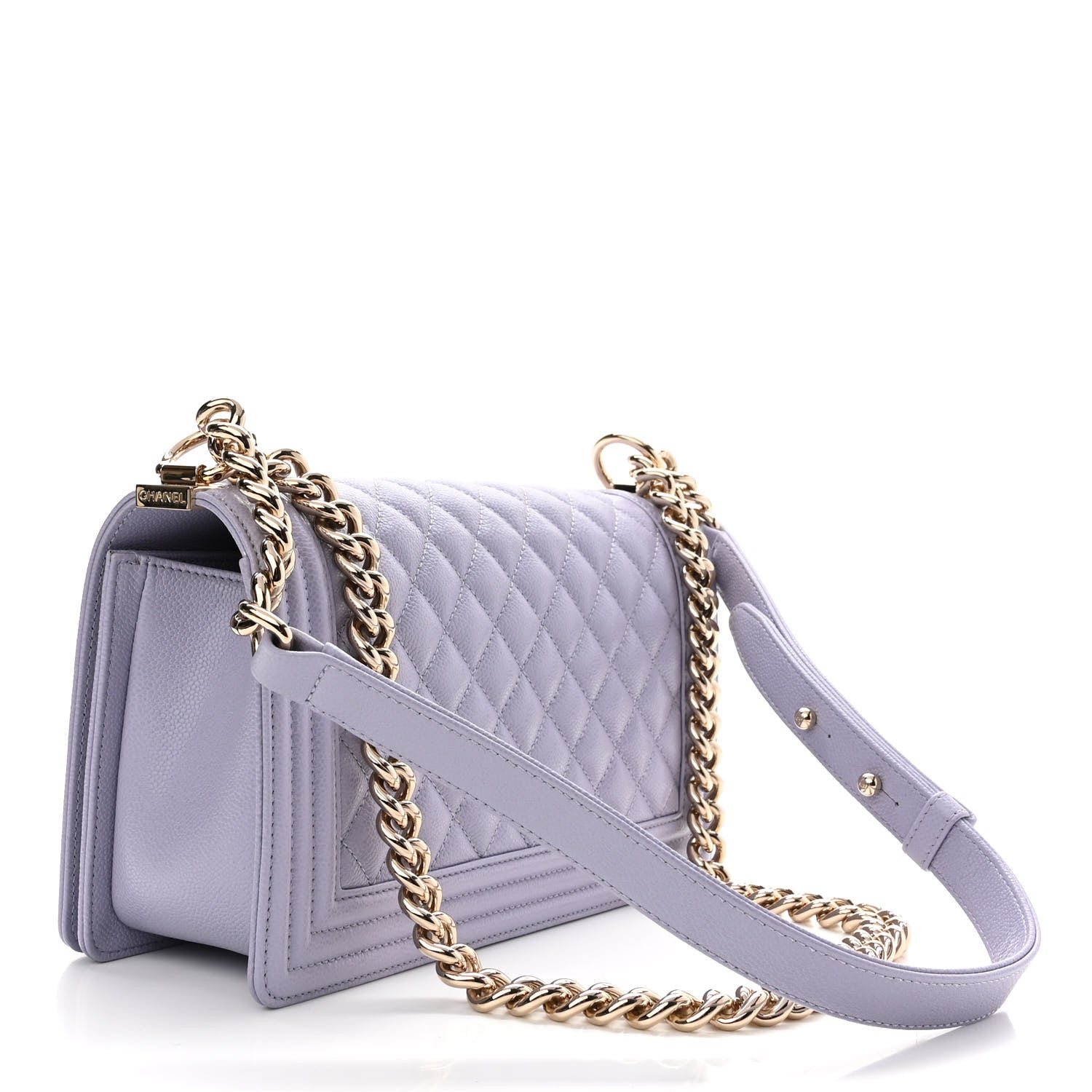 Chanel Caviar Quilted Medium Boy Flap Light Purple 3 of 10