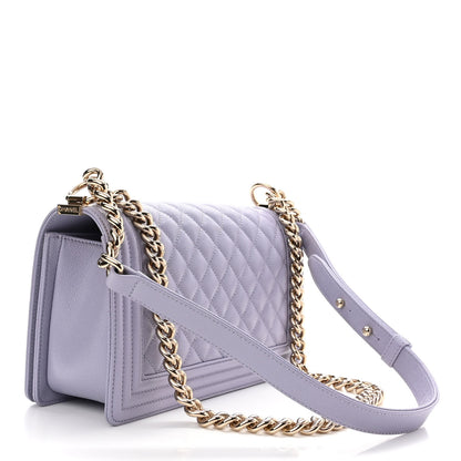 Chanel Caviar Quilted Medium Boy Flap Light Purple 3 of 10