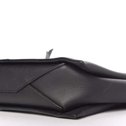 Celine Smooth Calfskin Tri-Fold Clutch on Chain Black 7 of 9