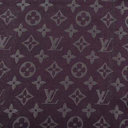 Louis Vuitton Silk Lurex Wool Monogram Shine Shawl Amarante 4 of 4