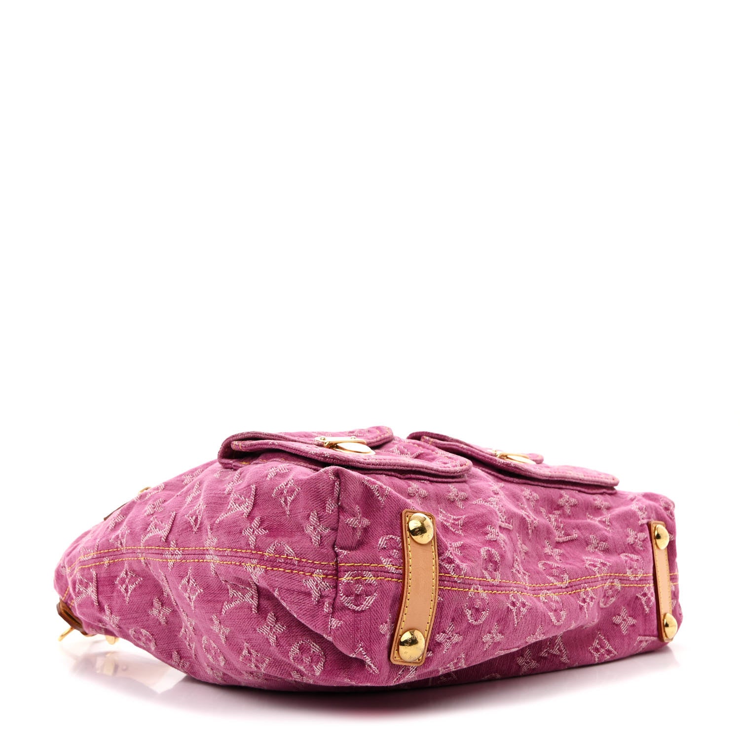 Louis Vuitton Denim Baggy GM Fuchsia 4 of 11