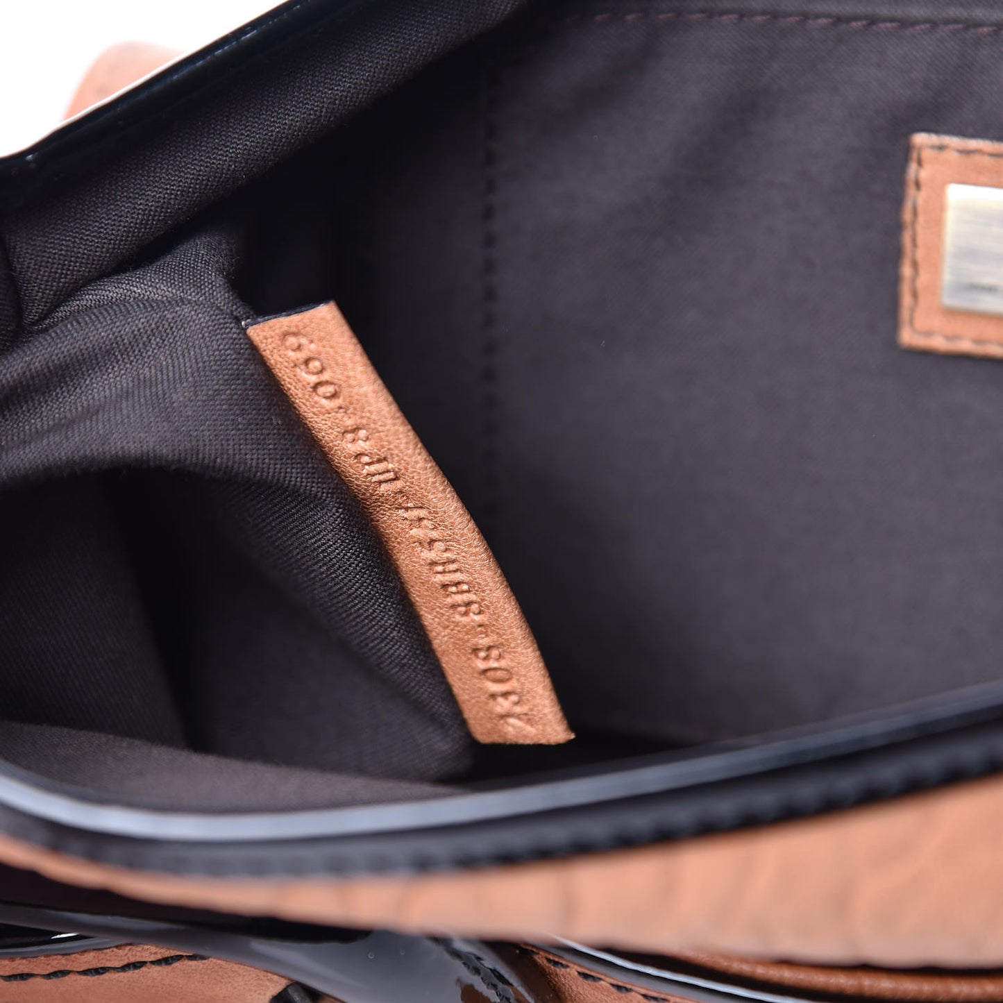 Nappa Patent B Bis Flap Bag Osso Black