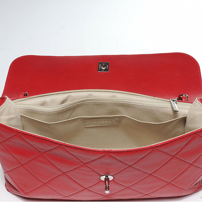 Chanel Leather Quilted In the Business Flap Bag Red 4 of 11