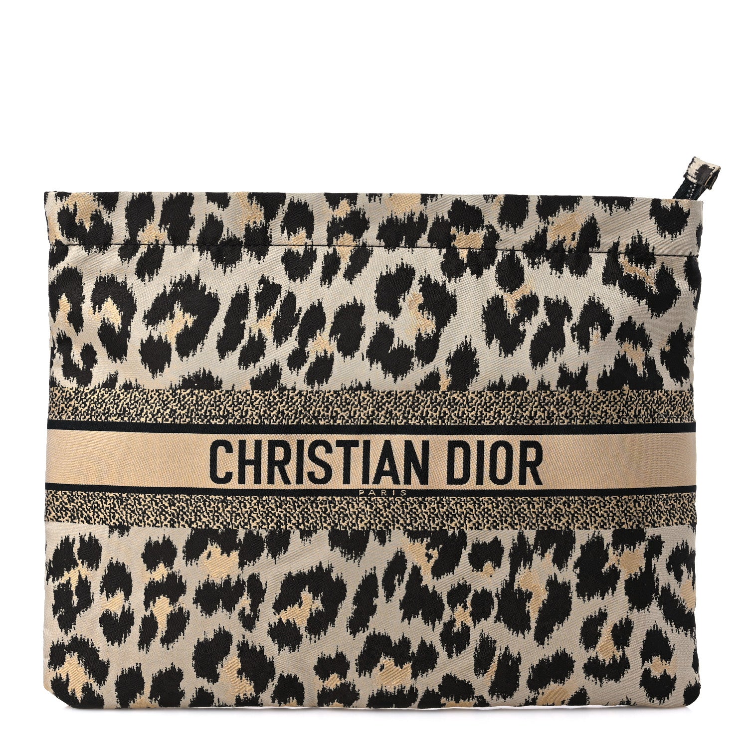 Christian Dior Canvas Embroidered Mizza Diortravel Zipped Pouch 1 of 9