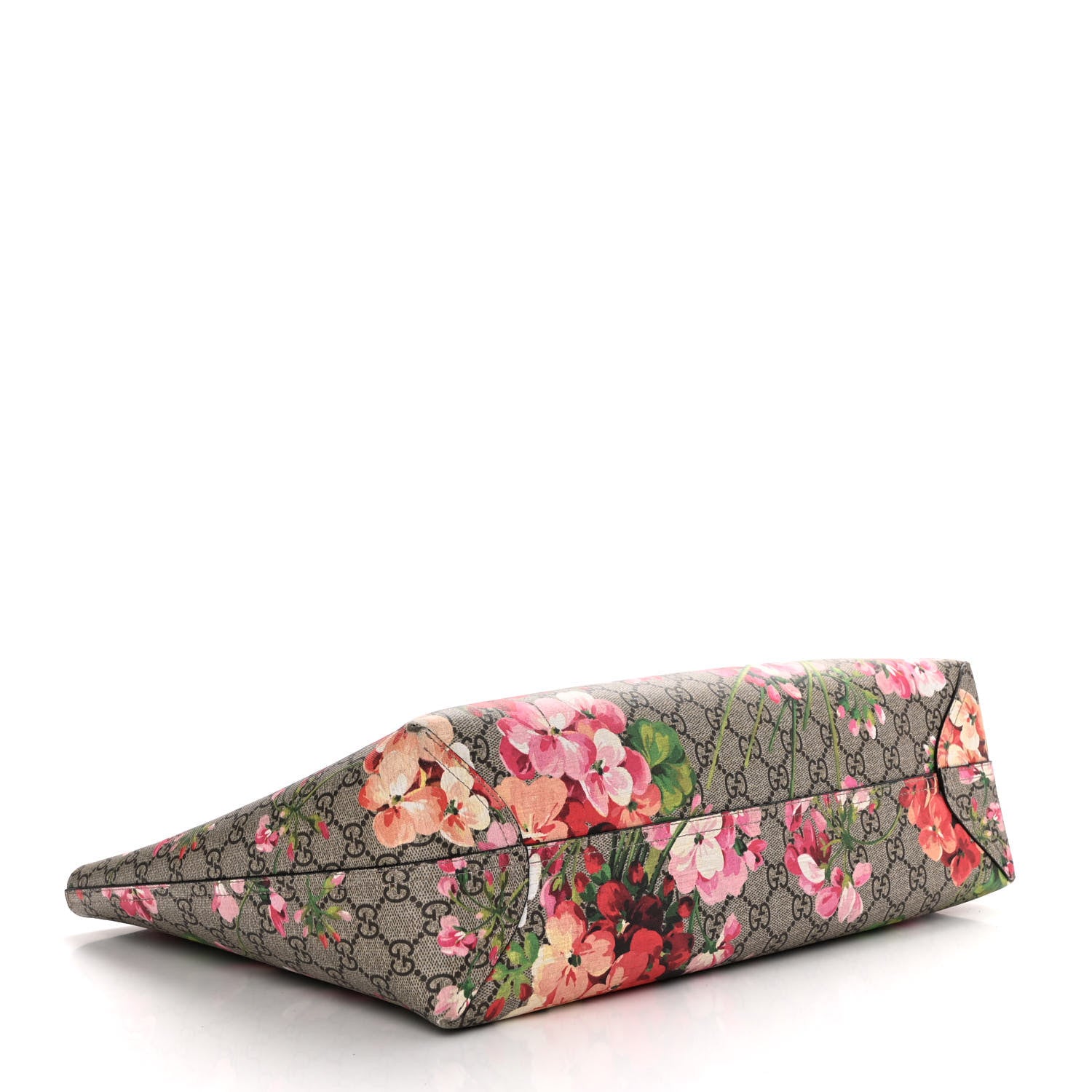 Gucci GG Supreme Monogram Blooms Medium Reversible Tote Beige Multicolor Dry Rose 6 of 21