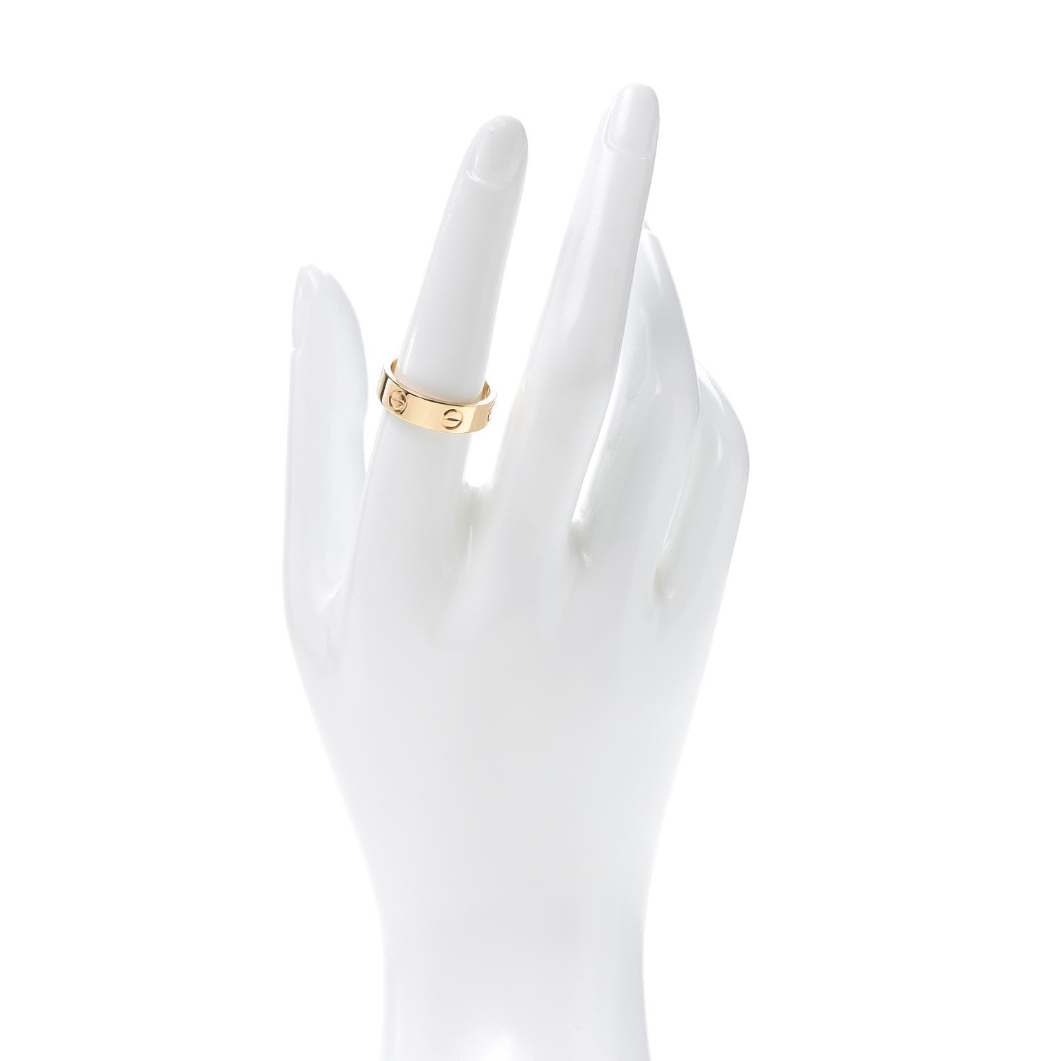 Cartier 18K Yellow Gold 5.5mm LOVE Ring 56 7.5 2 of 6