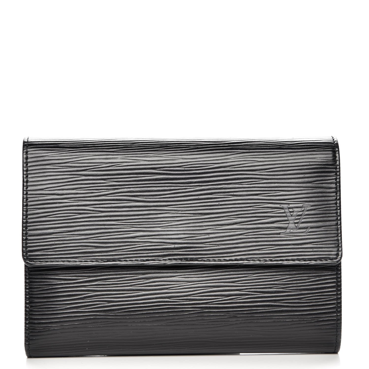 Louis Vuitton Epi Porte Tresor Etui Papiers Wallet Black 1 of 7