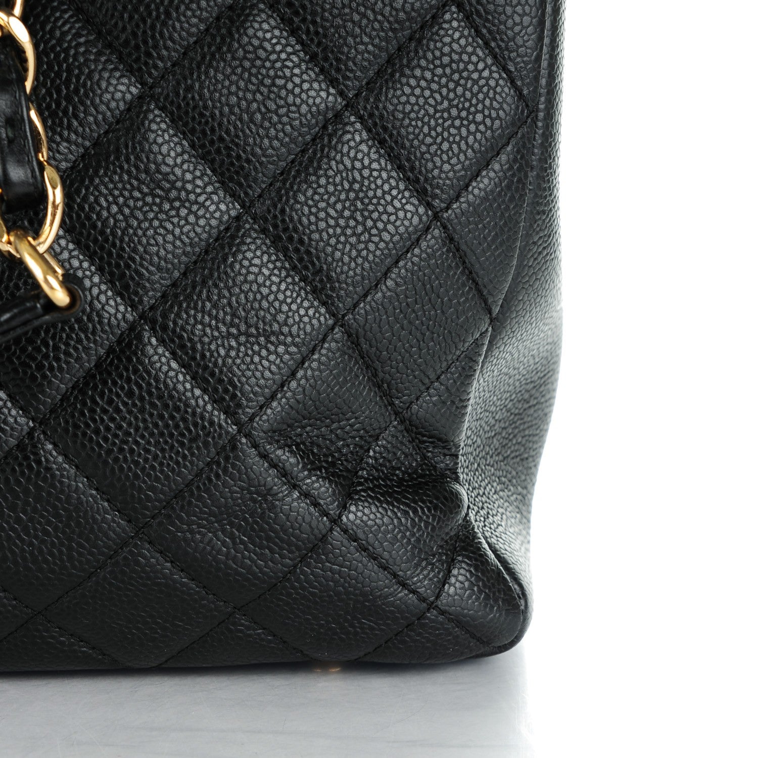 Chanel Caviar Quilted XL Grand Shopping Tote GST Black 9 of 10