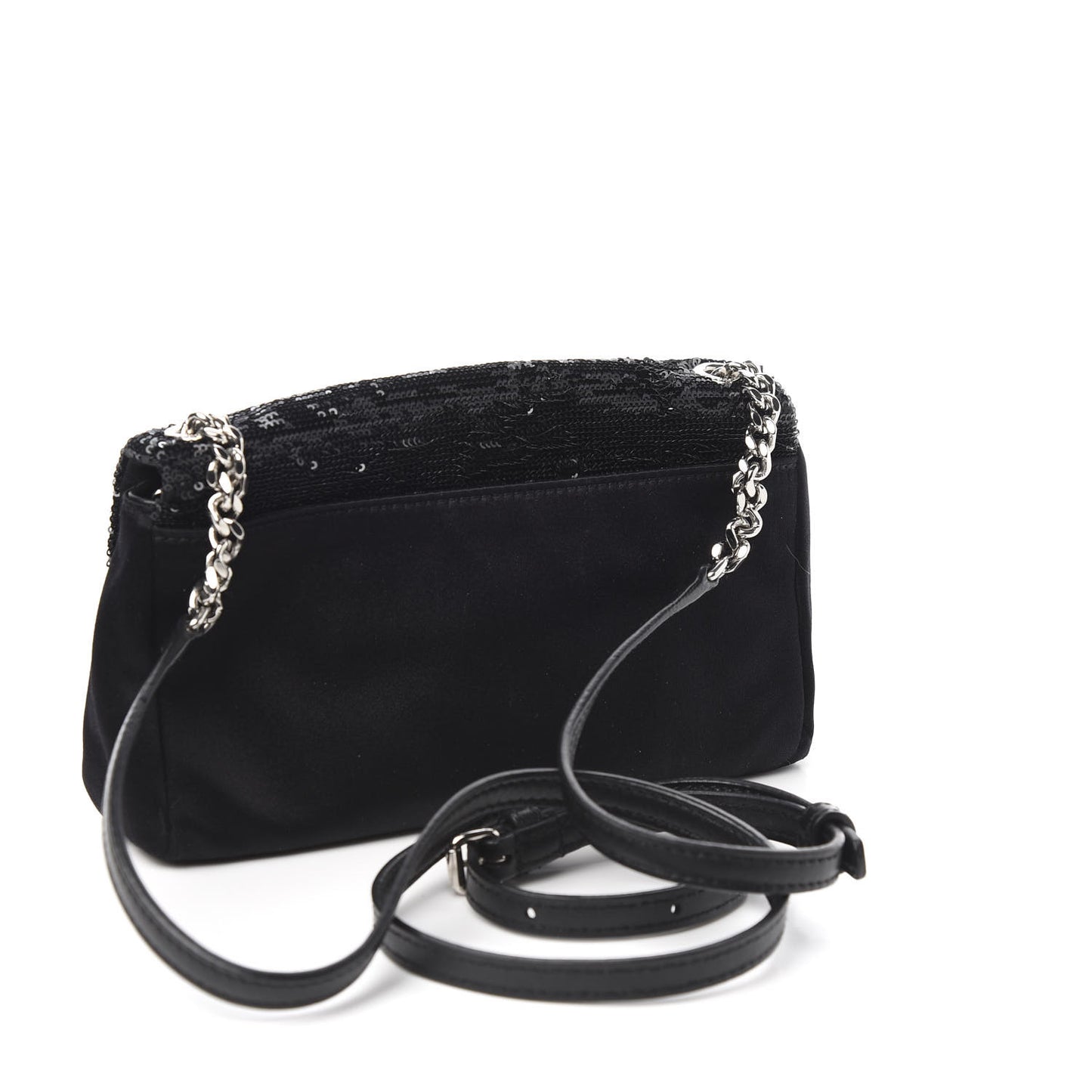 Sequins Toy West Hollywood Chain Wallet Nero Manto Naturale