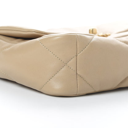 Chanel Lambskin Quilted Medium Chanel 19 Flap Beige 9 of 11