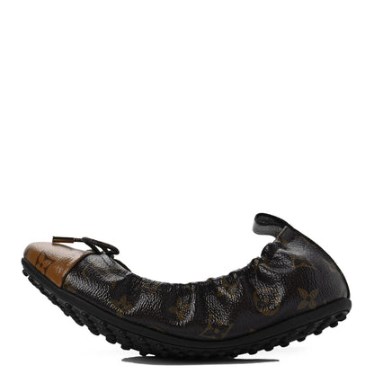 Louis Vuitton Monogram Flirty Ballerina Flats 37.5 Black 1 of 8