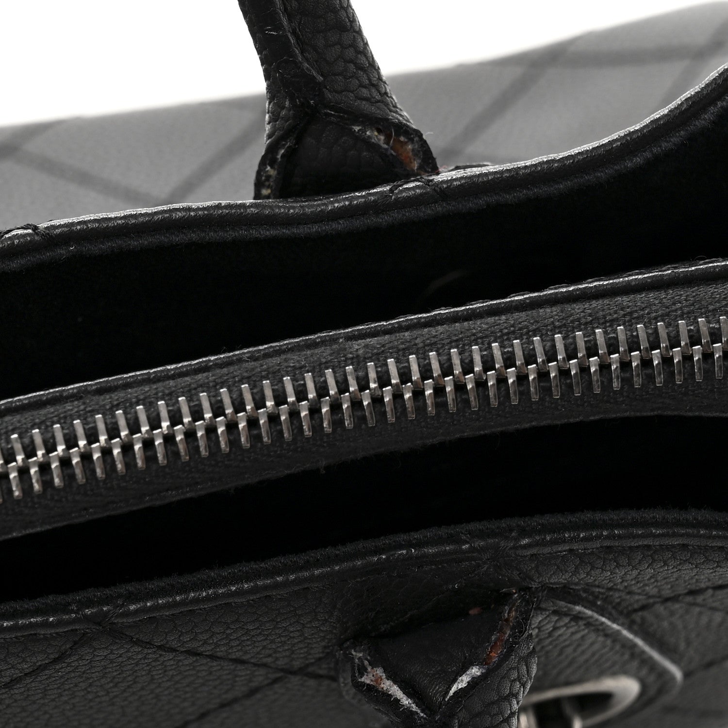 Chanel Grained Vegetal Calfskin Small Urban Shopping Tote Black 11 of 15