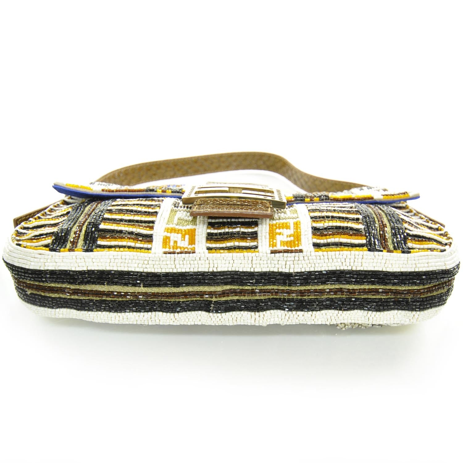 Fendi Python Crochet Beaded Baguette 4 of 12