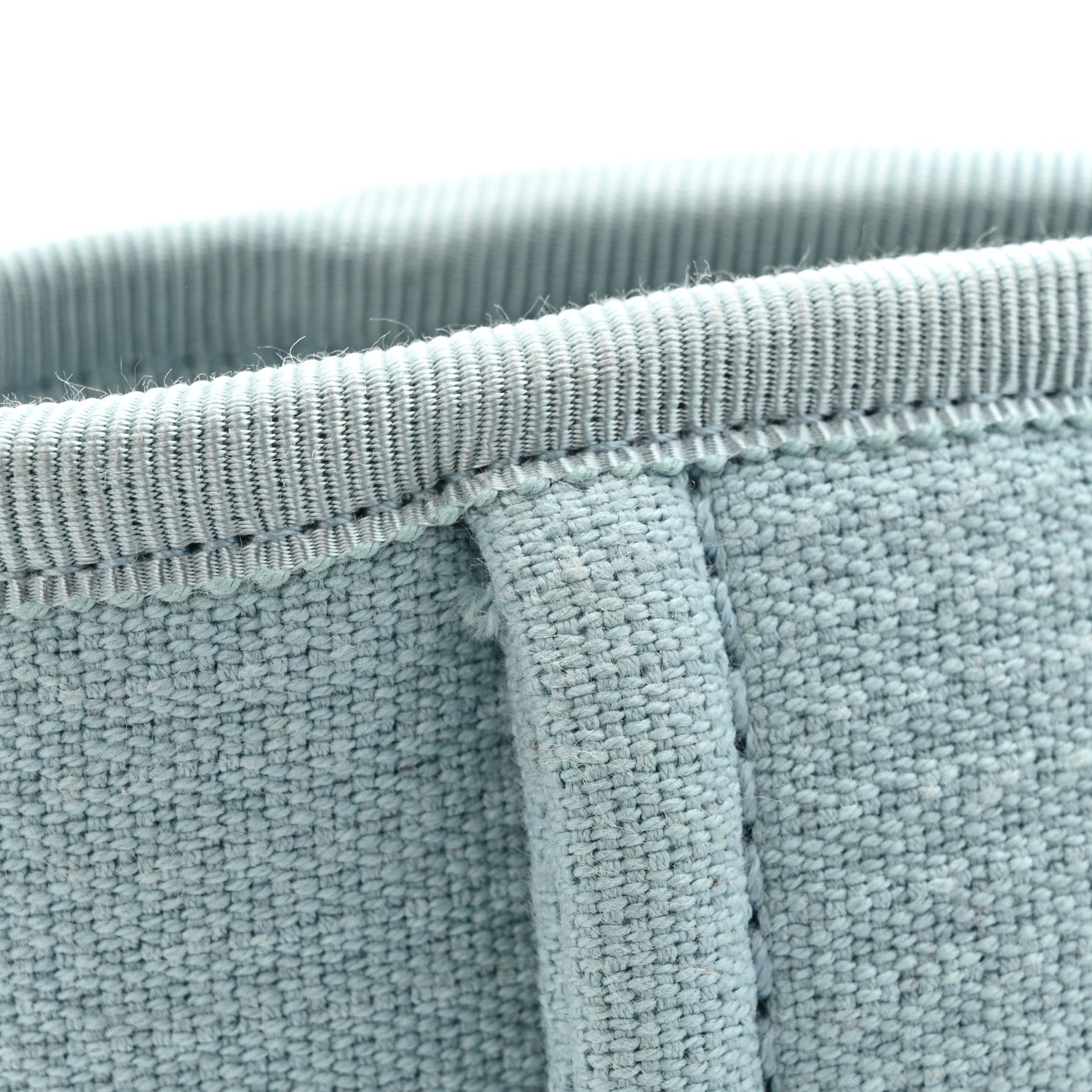 Chanel Mixed Fibers Small Deauville Tote Light Blue 15 of 16