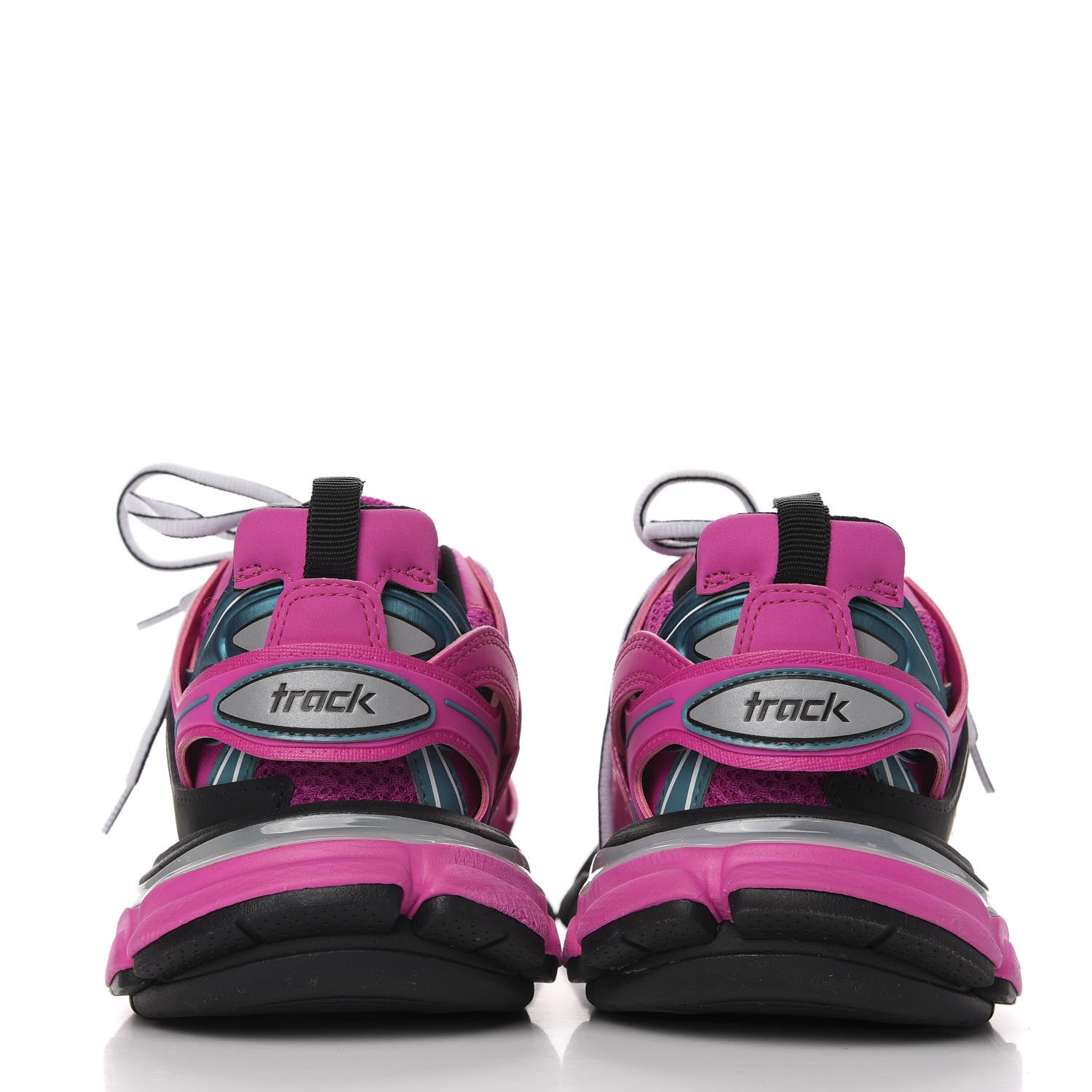 Balenciaga Mesh Fabric Womens Track Sneakers 37 Pink Black 4 of 9
