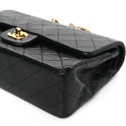 Chanel Lambskin Quilted Medium Double Flap Black 9 of 9