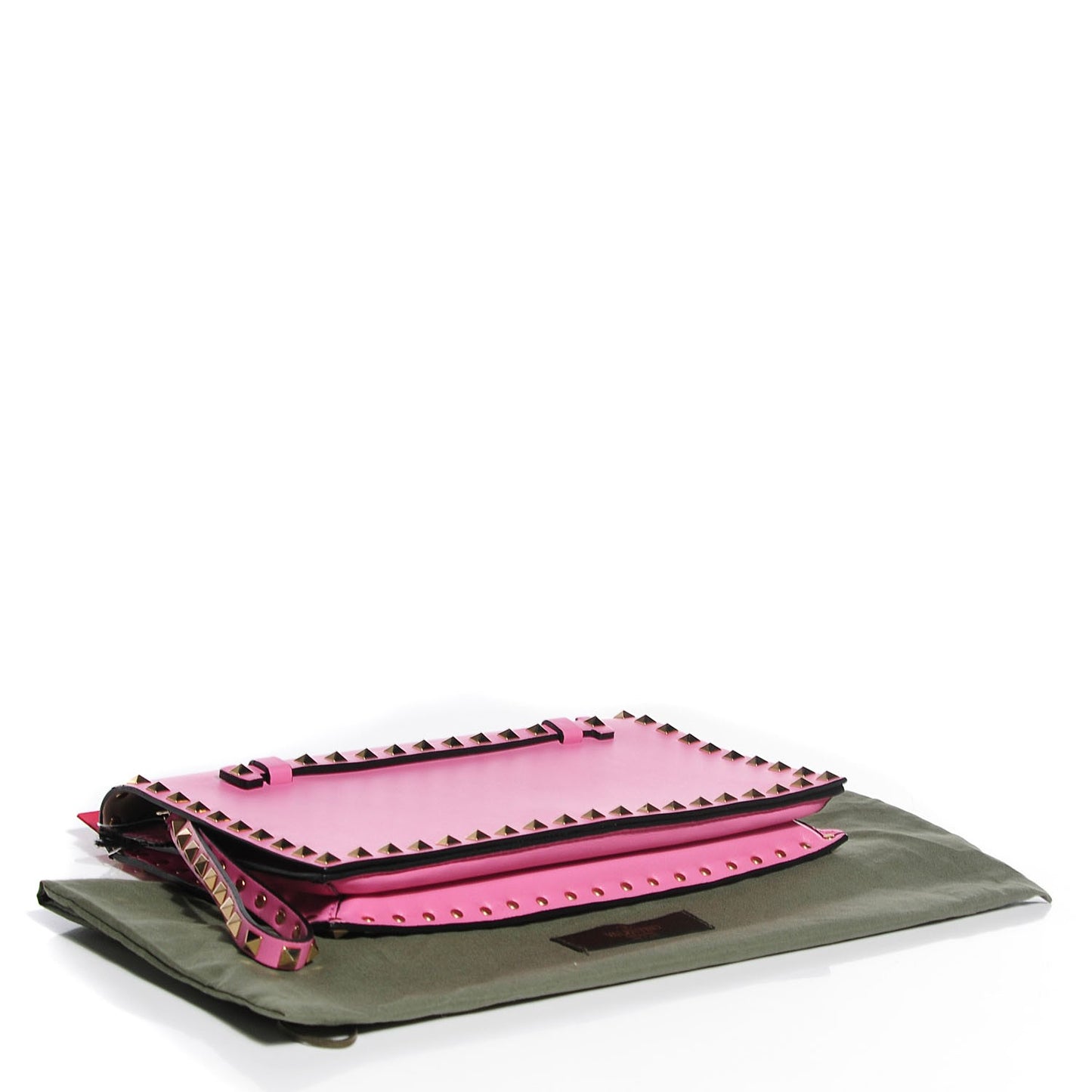 Nappa Rockstud Wristlet Clutch Ninphea