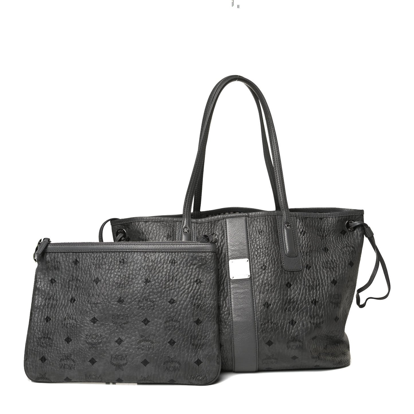 Visetos Medium Liz Reversible Shopper Tote Phantom Grey