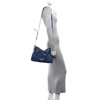 Balenciaga Agneau Giant 12 Silver Hardware Town Bleu Glacier 2 of 13