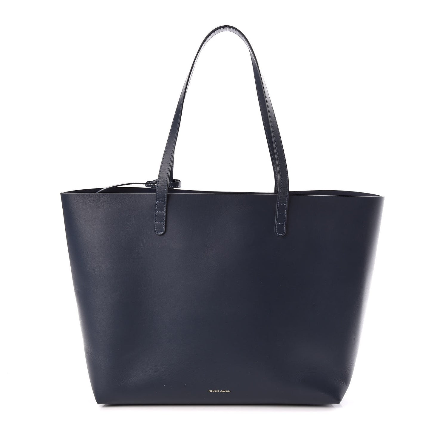 Smooth Calfskin Large Shopping Tote Blu