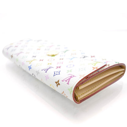 Louis Vuitton Monogram Multicolor Sarah Wallet White 4 of 6