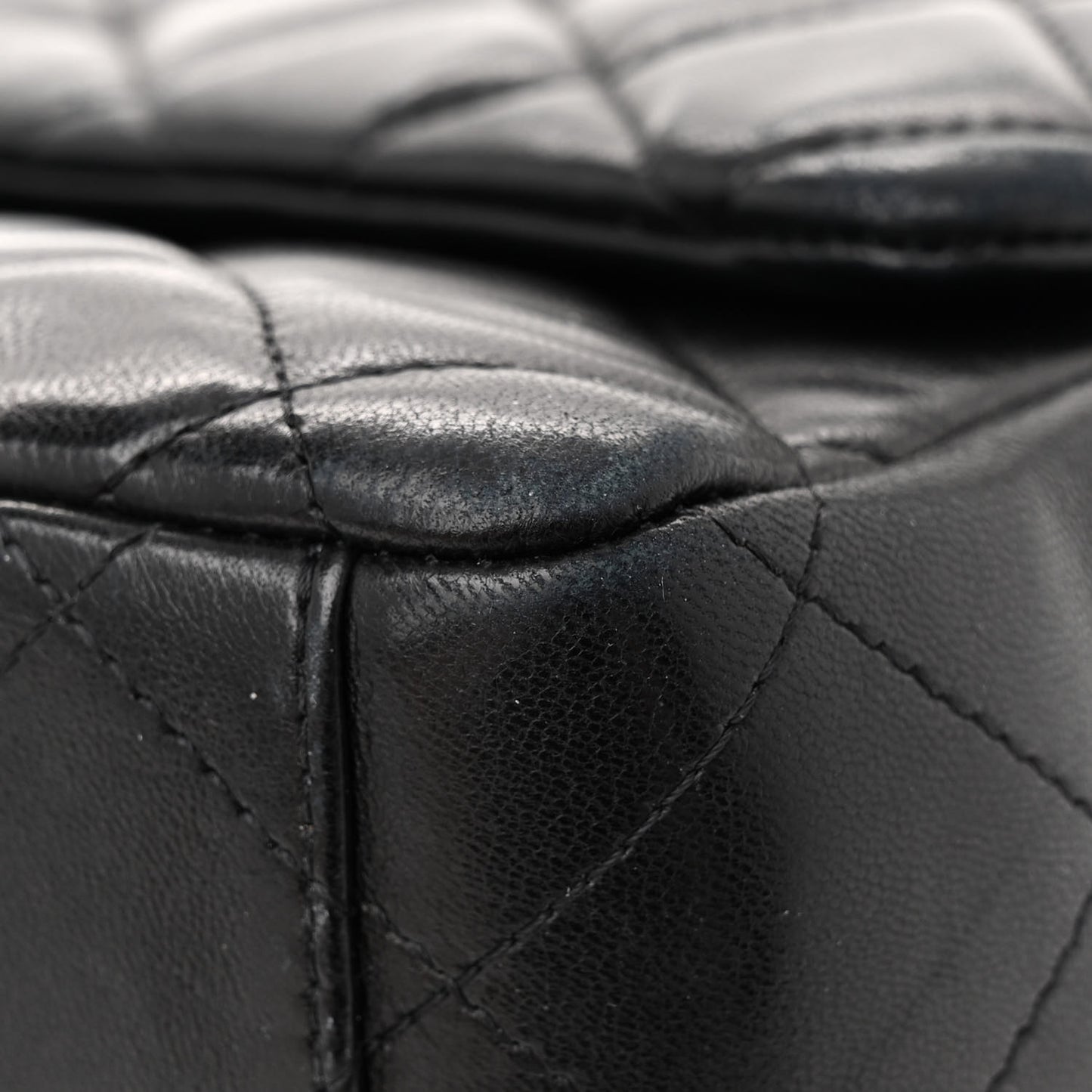 Lambskin Quilted Maxi Single Flap Black