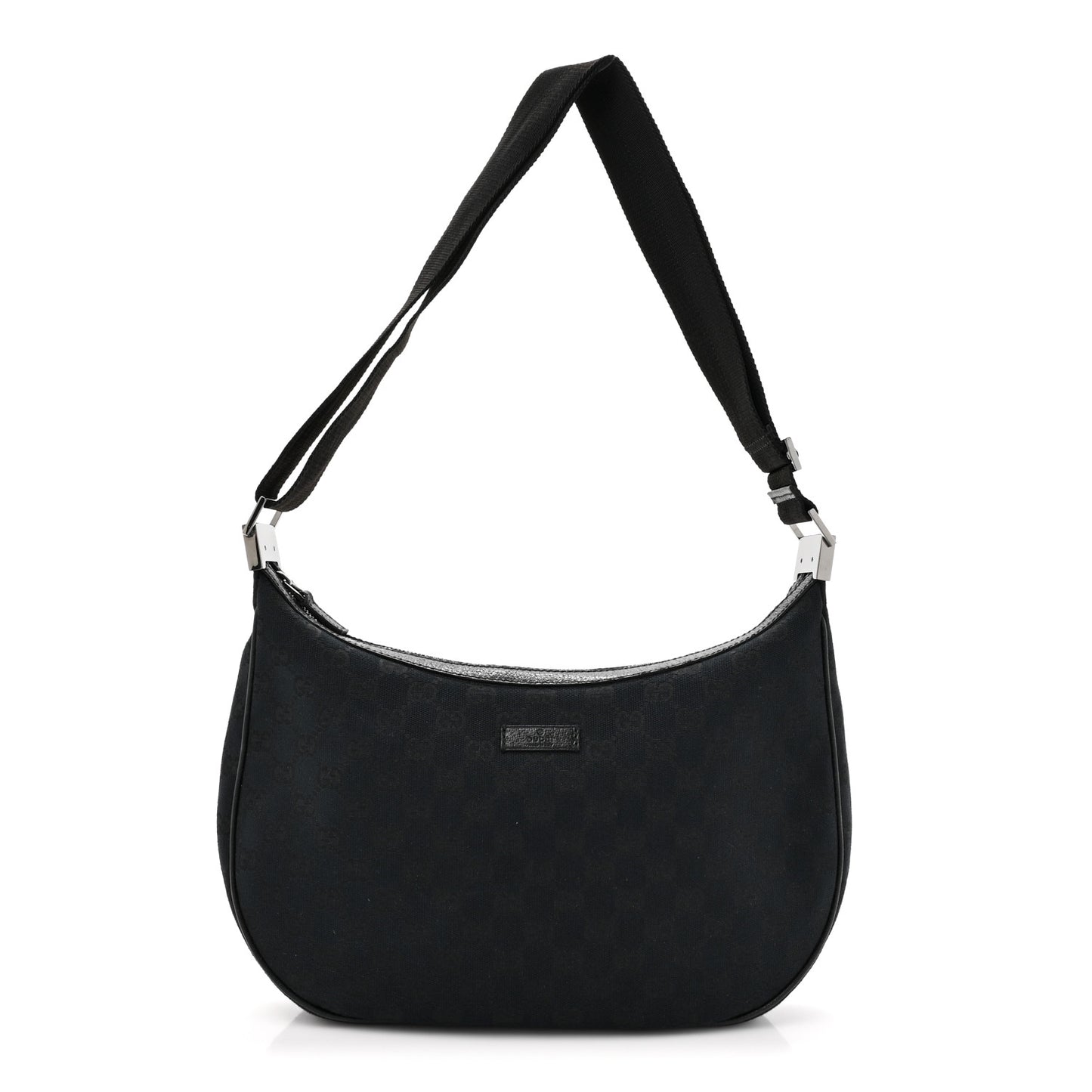 Monogram Medium Half Moon Hobo Black