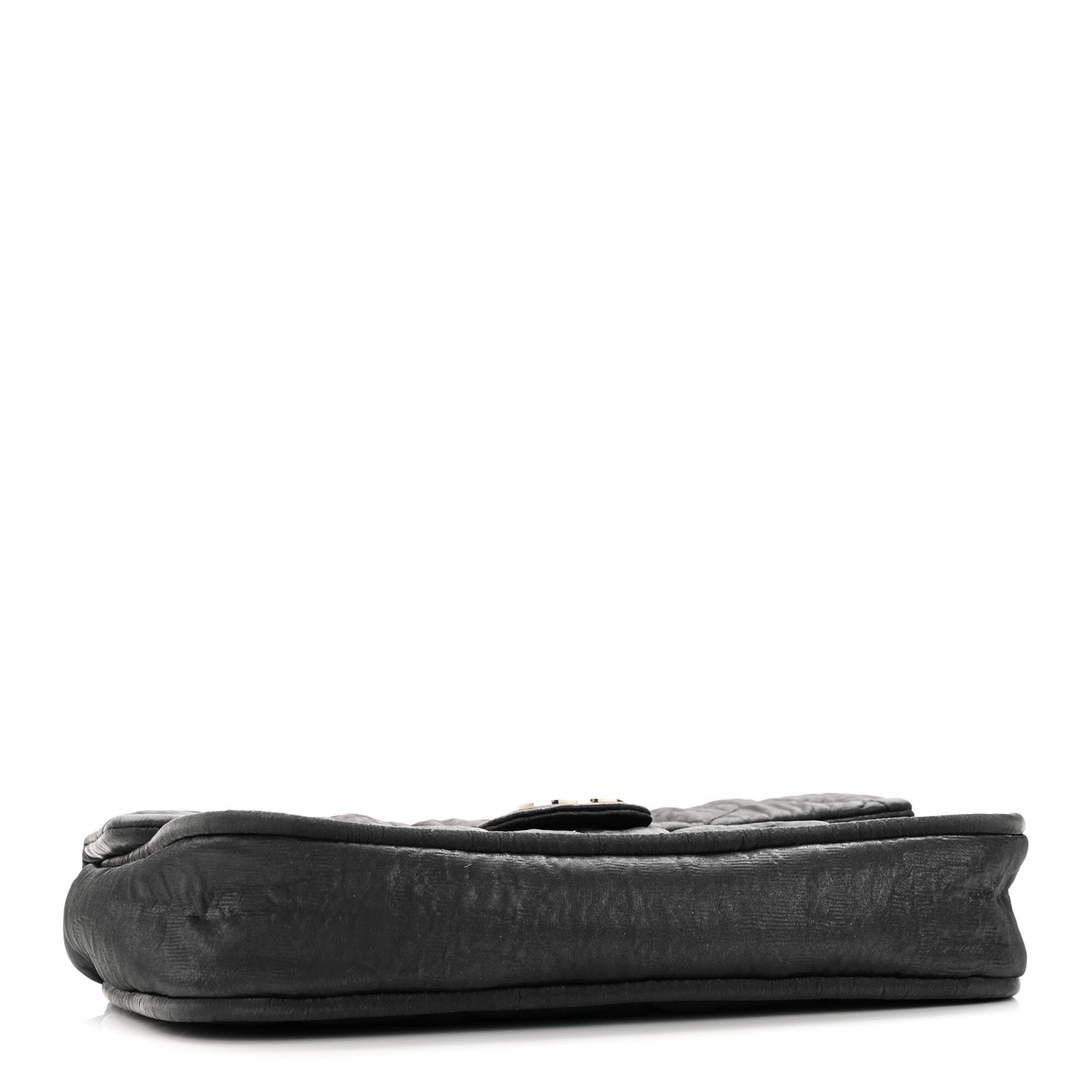 Coated Canvas Quilted Le Marais Flap Black